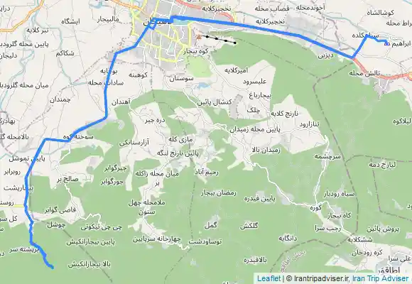 ترک جی پی اس رکابزنی از لوکلایه تا آبشار شارشار لاهیجان