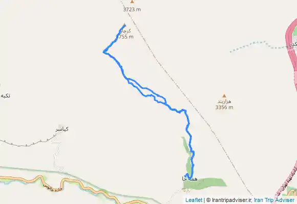 ترک جی پی اس قله کرچان