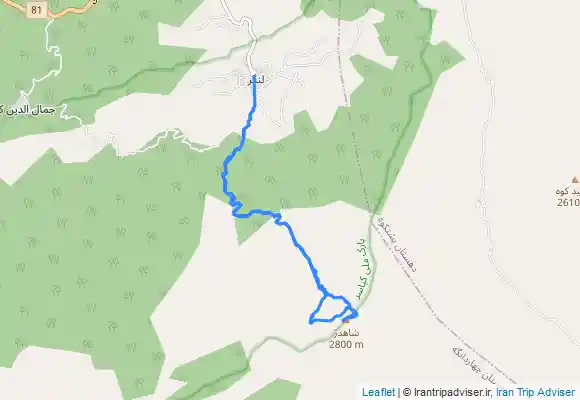 ترک جی پی اس قله شاهدژ from Langar