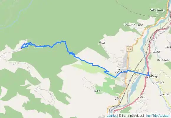 ترک جی پی اس Jowgīn - Tūtkābon