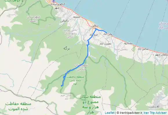 ترک جی پی اس تنکابن به عسل محله و دشت دریاسر