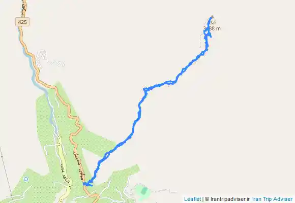 ترک جی پی اس صعود قله آبک از میگون