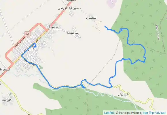 ترک جی پی اس Talūstān - قله نیلکوه - چشمه دوم دکل - Gālīkesh