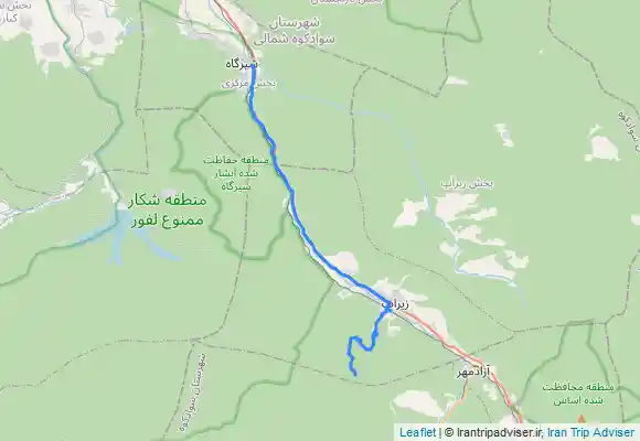 ترک جی پی اس قله زینگالو از معدن کنیج کلا زیراب