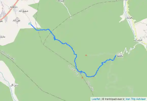 ترک جی پی اس پاقلعه به قله قلعه میران به آبشار اوتره به آب بندان شفیع آباد