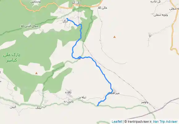 ترک جی پی اس شاهدژ ۲۷۸۰ متر ، صعود از لنگر فرود به میرافضل