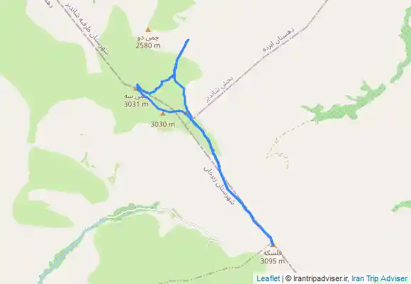 ترک جی پی اس فلسکه و چمن 3 از دره شیشه گران زشک