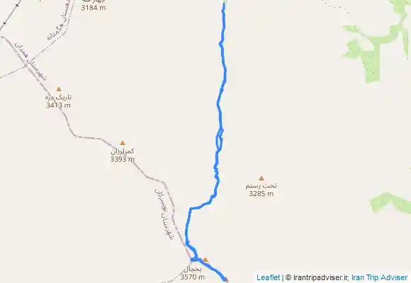 ترک جی پی اس قله یخچال و کوبری همدان