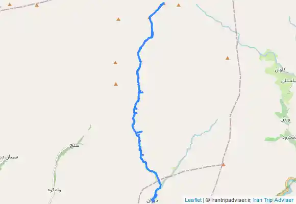 ترک جی پی اس خطالراس قله ورکش به ناز از روستای زیبای دروان