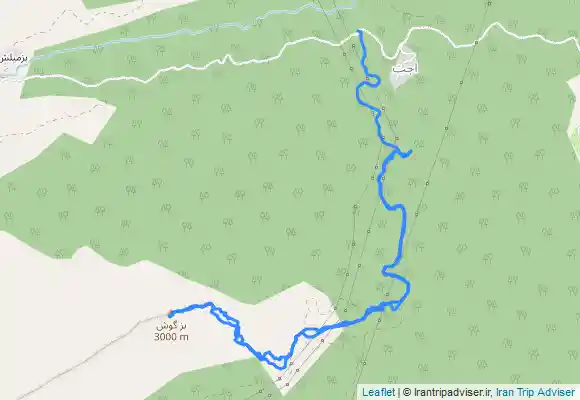 ترک جی پی اس قله بزگوش سوادکوه