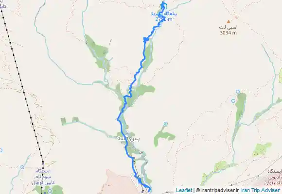 ترک جی پی اس دربند تا پناهگاه شیرپلا - Darband Shirpala shelter