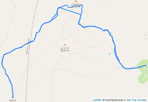 ترک جی پی اس صعود به قله شیرکوه ( طرح سیمرغ ) از روستای ده بالای تفت