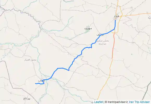 ترک جی پی اس قیدار به کتله خور