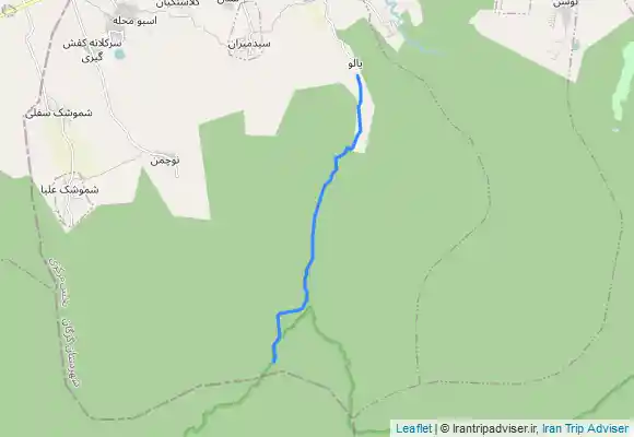 ترک جی پی اس آبشار بهشت باران