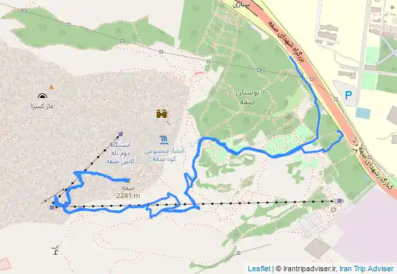 ترک جی پی اس قله صفه