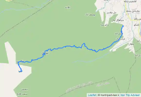ترک جی پی اس مسیر سلیمان آباد به لمرا