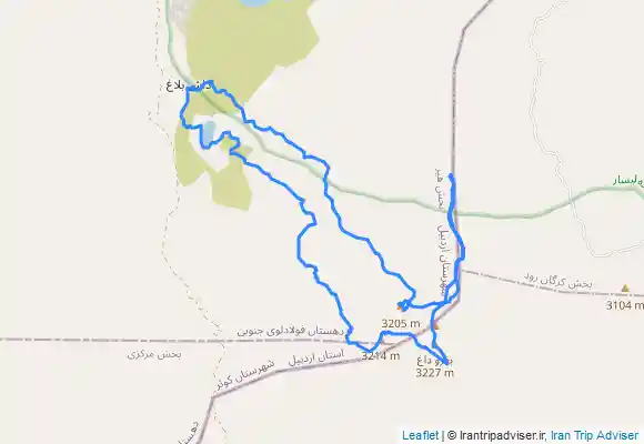 ترک جی پی اس دریاچه نئور قلل ارگنه و قله بغرو