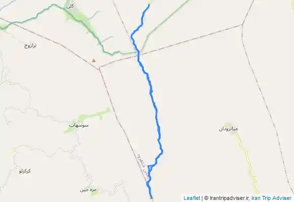 ترک جی پی اس صعود آق داغ از روستای بفراجرد