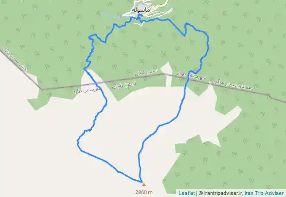 ترک جی پی اس ماسوله- خلیل دشت- آسمان کوه -کله قندی- للندیز- ماسوله Asemankuh Peak from Māsūleh