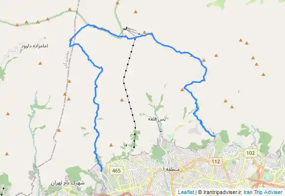 ترک جی پی اس جمشیدیه؛کلکچال؛پیازچال؛توچال؛شاه نشین؛پلنگ چال؛ سیاه سنگ؛ فرود از ابتدای دره ی درکه