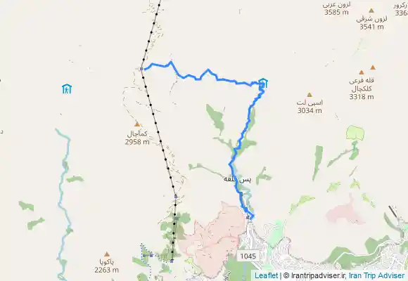 ترک جی پی اس دربند به شیرپلا و ایستگاه 5 - توچال تهران - Shirpala