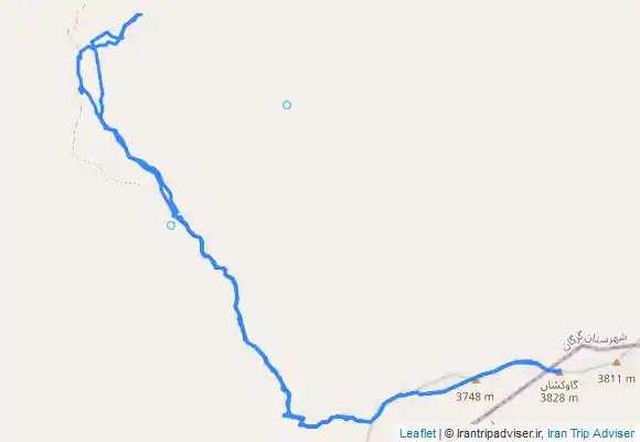 ترک جی پی اس قله گاوکشان (شاهکوه پایین)  Gavkoshan Peak