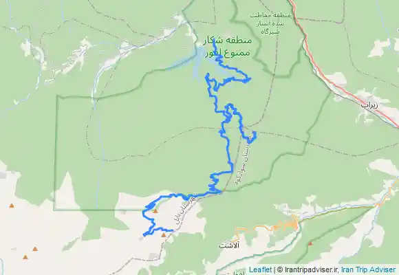 ترک جی پی اس Sangelaj - Abshar Gezo - Naft Chāl