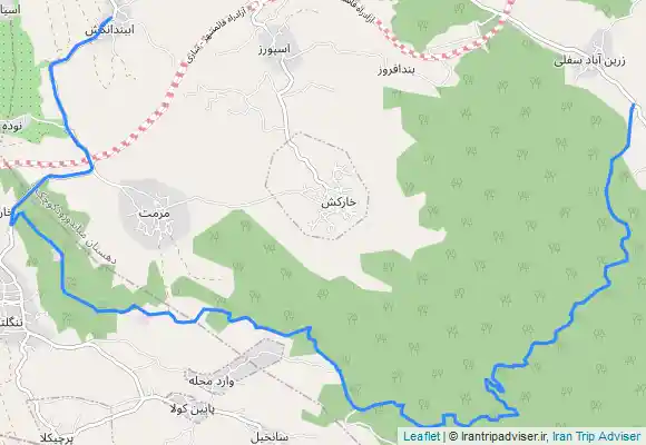 ترک جی پی اس دوچرخه کلبه شیرعلی ومرداب به زرین آباد سفلی