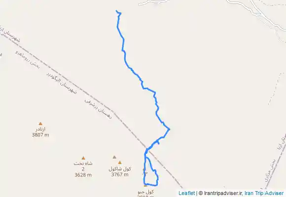 ترک جی پی اس قله کولجنو شهرستان ازنا