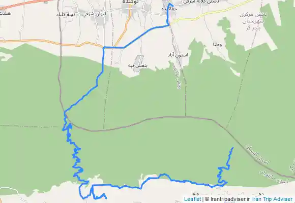 ترک جی پی اس مسیر قلقلی چشمه وزوار لیوان جفا کنده