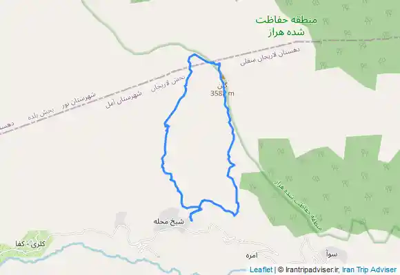 ترک جی پی اس قله گلن ، شیخ کوه. ، شیخ کر ، در منطقه نمارستاق استان مازندران