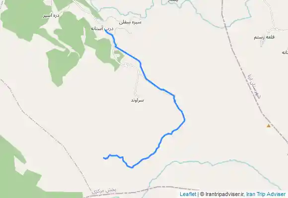 ترک جی پی اس مسیر دره کلشاخ از پارکینگ دریاچه گهر لرستان