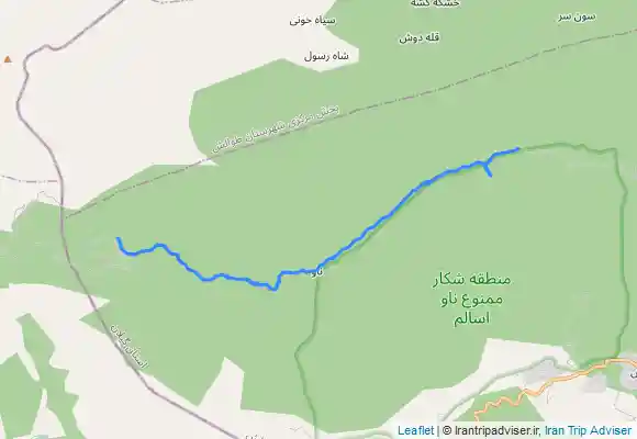 ترک جی پی اس پیمایش و جنگلنوردی از محل کمپ ( ییلاقات کیاره ) به سمت آبشار دریابن