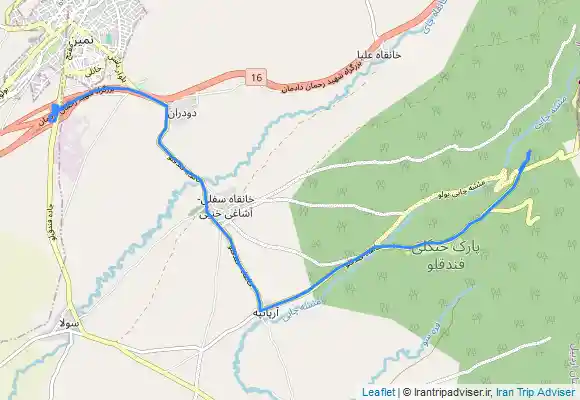 ترک جی پی اس دشت بابونه فندقلو