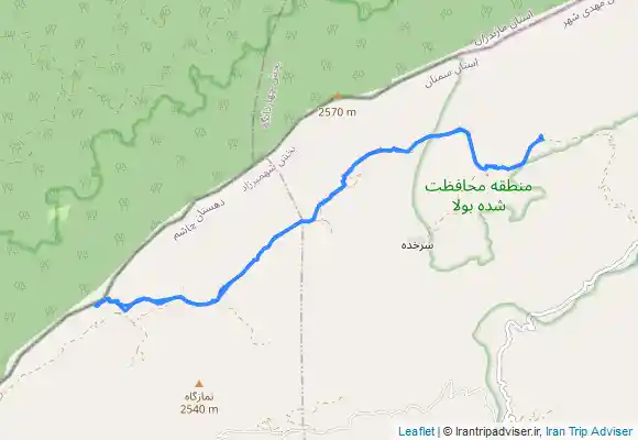 ترک جی پی اس گردنه گوگلی و منطقه اپرت