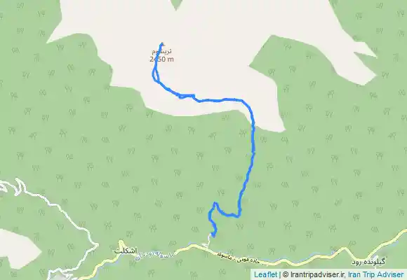 ترک جی پی اس قله تریشوم from Zūdel