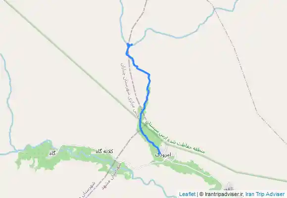 ترک جی پی اس آبشار امرودک ( آبشار میرشکار)