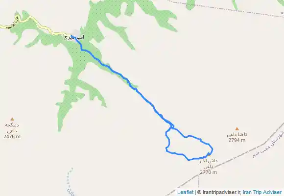 ترک جی پی اس Dash Akhan قله داش آخان از روستای امیردیزه