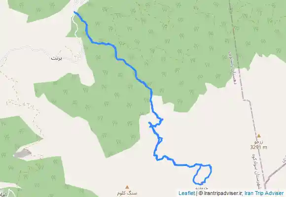 ترک جی پی اس پیمایش و کمپ قله خرو نرو از مسیر روستای ورپی