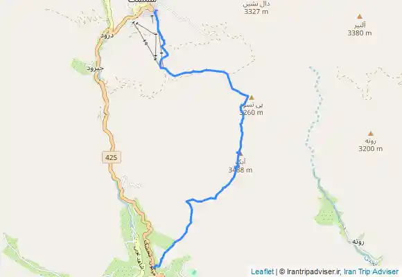 ترک جی پی اس صعود قله آبک از میگون تا شمشک