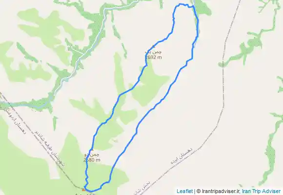 ترک جی پی اس خط‌الرأس قلل چمن ۳،۲،۱