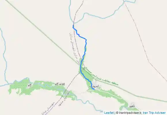 ترک جی پی اس برگشت از آبشار امرودک تا روستا