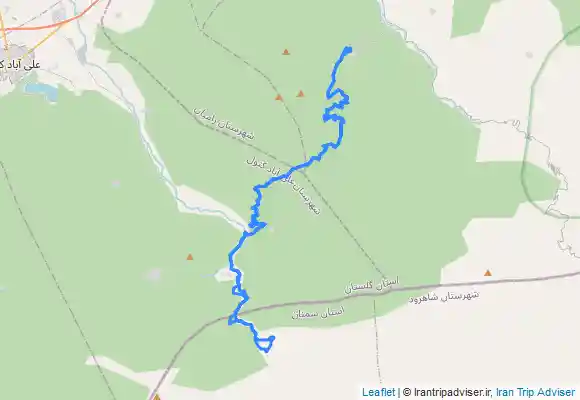 ترک جی پی اس شاهرود - جنگل ابر - شیرین آباد - میان روستاق - پاقلعه - رامیان
