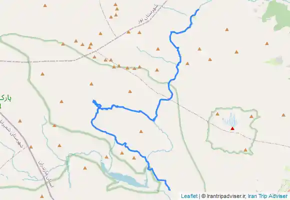 ترک جی پی اس مسیر دشت دریوک به دشت لار