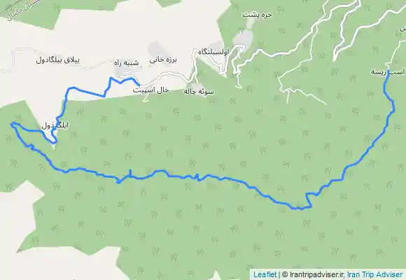 ترک جی پی اس جنگل ماسال از ییلاق بیلگادول تا اسب ریسه
