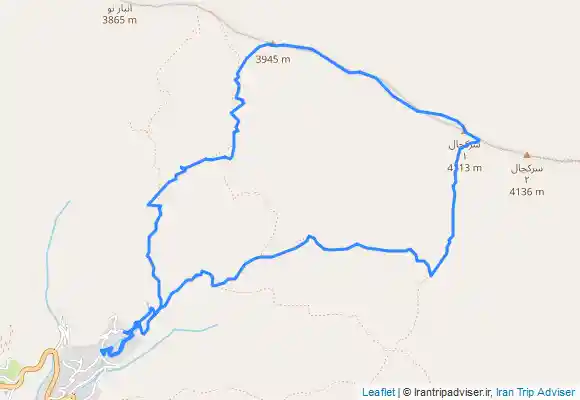 ترک جی پی اس صعود به قله سرکچال 3 از مسیر روستای سپیدستان