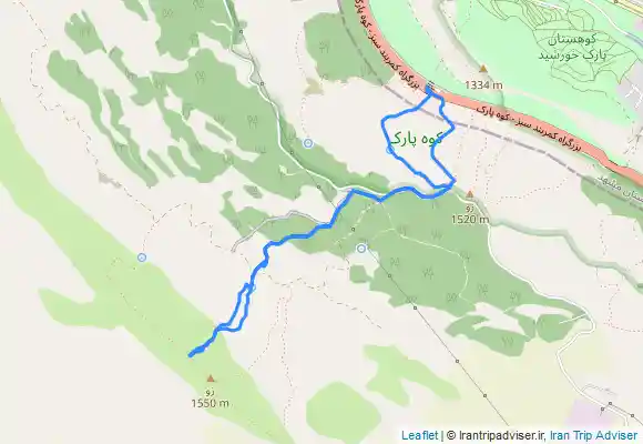 ترک جی پی اس Fountain, سنگچین and Fountain from Kalāteh-ye Chahār Cheshmeh