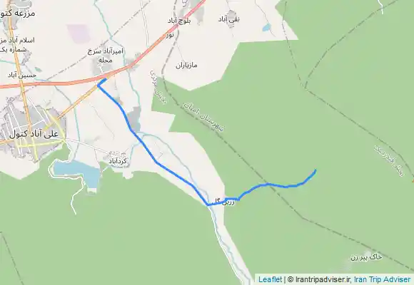 ترک جی پی اس آبشارهای زرین گل