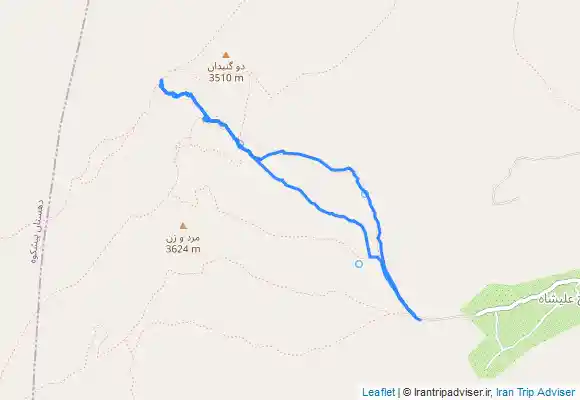 ترک جی پی اس صعود به پناهگاه شیرکوه از مسیر مستقیم لاسرگون و تنوره بزرگ