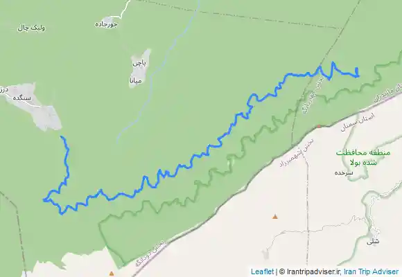 ترک جی پی اس سنگده به آبشار اوبن